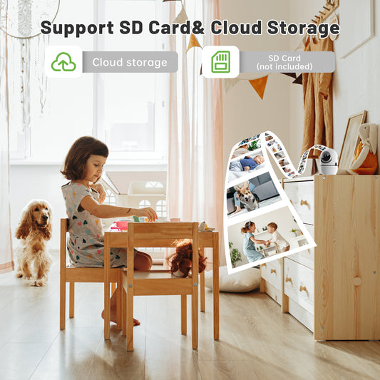 2-way Video Call Network Camera PTZ WIFI Security Cam AI Smart Camera For Home Night Vision Wireless Indoor Camera