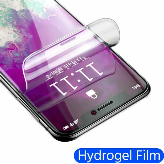 2PCS Hydrogel Screen Protector For 15 14 13 12 11 Pro Max SE X XS XR 8 7
