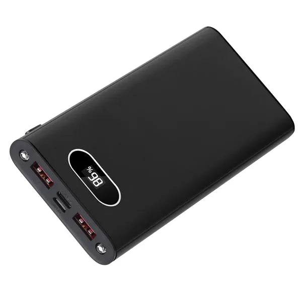 20000Mah Power Bank Portable Charger External Battery Pack 22.5W Super Fast Charging With LED Display Flashlight Fit For IPhone Samsung