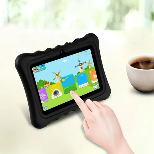 Shock-resistant Silicone Snap-on Case With Stand For 7 Tablets