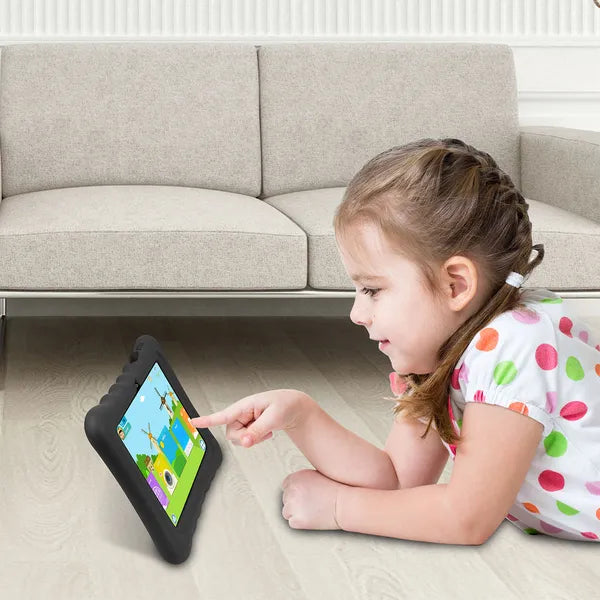 Shock-resistant Silicone Snap-on Case With Stand For 7' Tablets