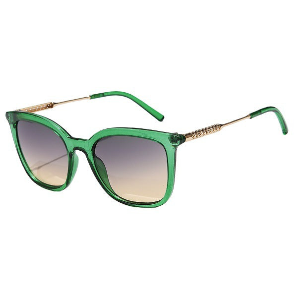 Womens Retro-Style Fashionable Metal Hollow-Out Sunglasses