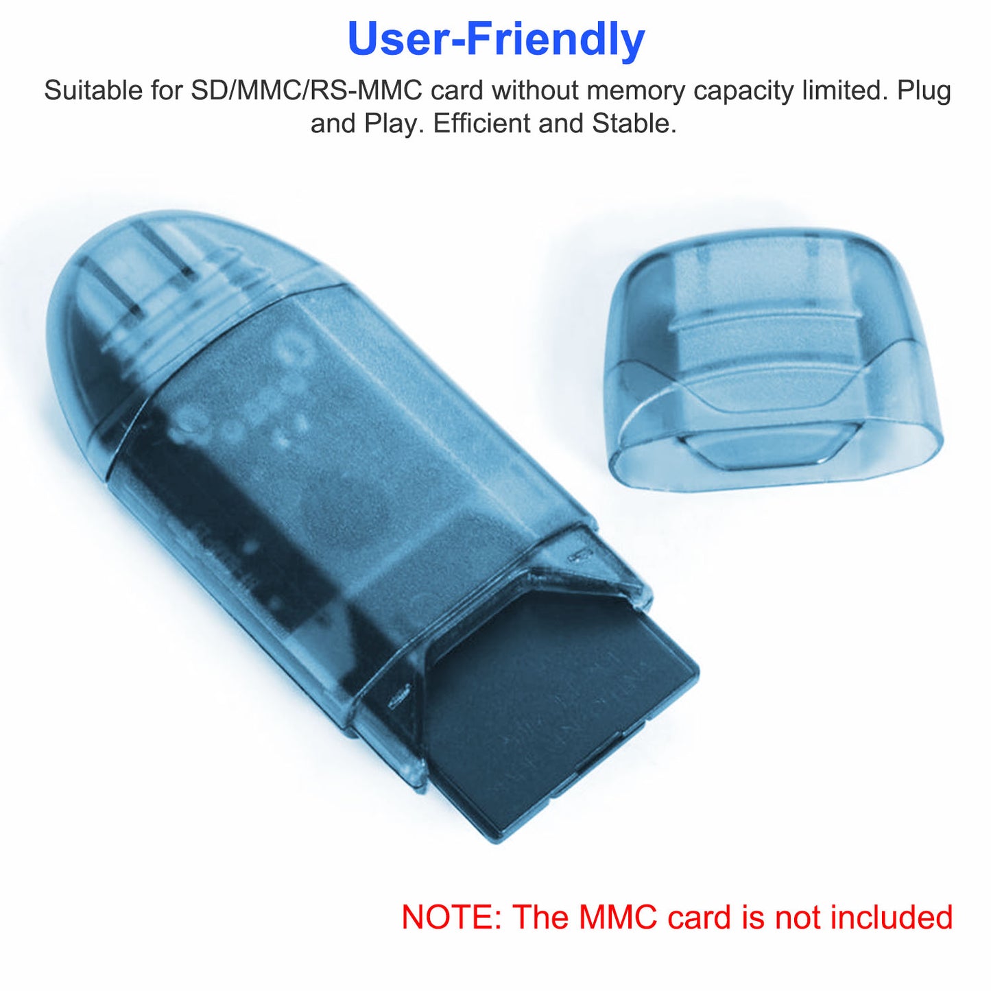 1Pc Memory Card Reader USB 2.0 480Mbps High Speed Card Reader Adapter For SD Card