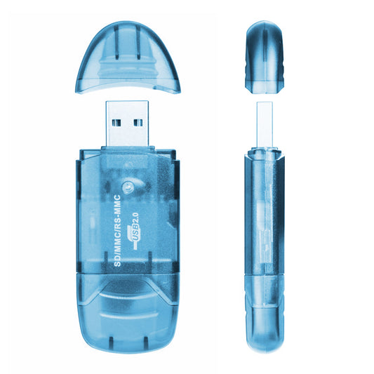 1Pc Memory Card Reader USB 2.0 480Mbps High Speed Card Reader Adapter For SD Card