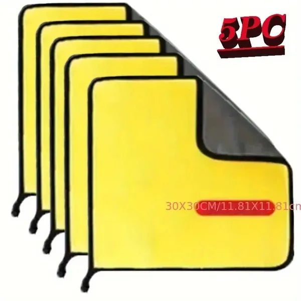 Super Microfiber Car Cleaning Towel - Reusable Car Detail Cloth For Seamless Glass/Upholstery/Furniture Tables/Chairs/Flooring, Fast-absorbing, Lint-Free Household And Vehicle Care Fabrics