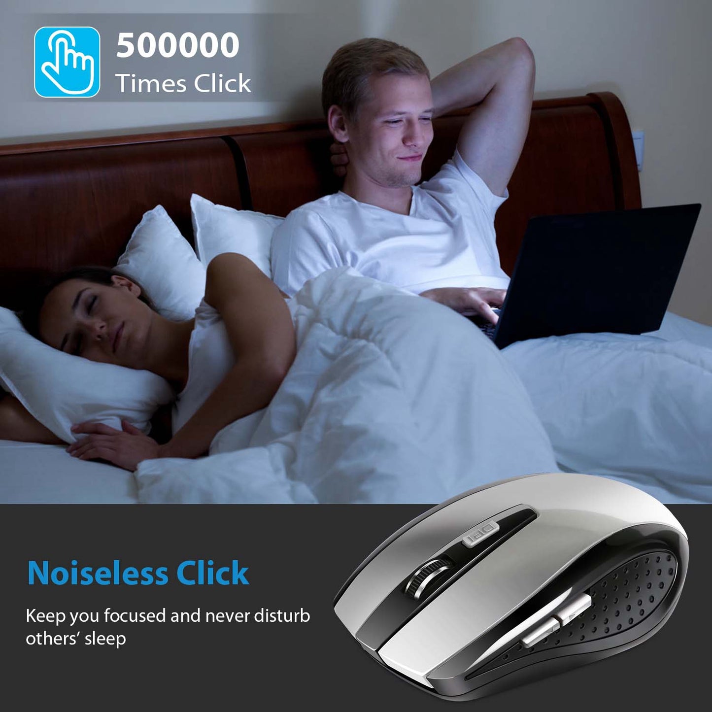 2.4G Wireless Gaming Mouse Optical Mice WIth Receiver 3 Adjustable DPI 6 Buttons For PC Laptop Computer Macbook